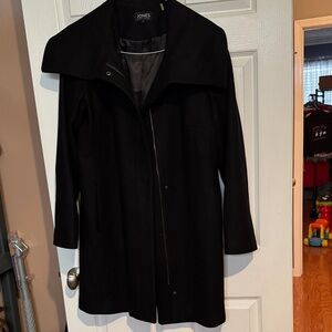 Jones New York Women's Elegant Black Trench Coat